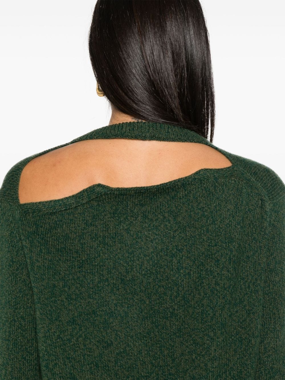 Shop Victoria Beckham V-neck Sweater In Green