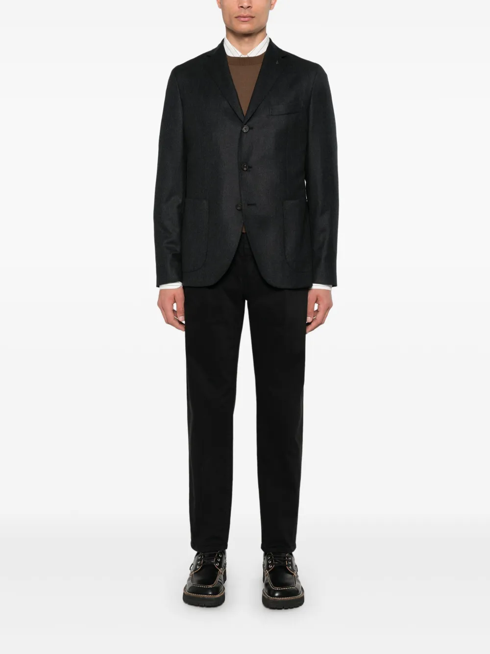 Incotex tapered chinos - Zwart