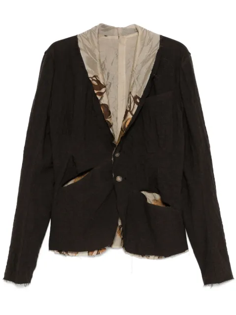 CHIAHUNG SU contrasting-trim blazer