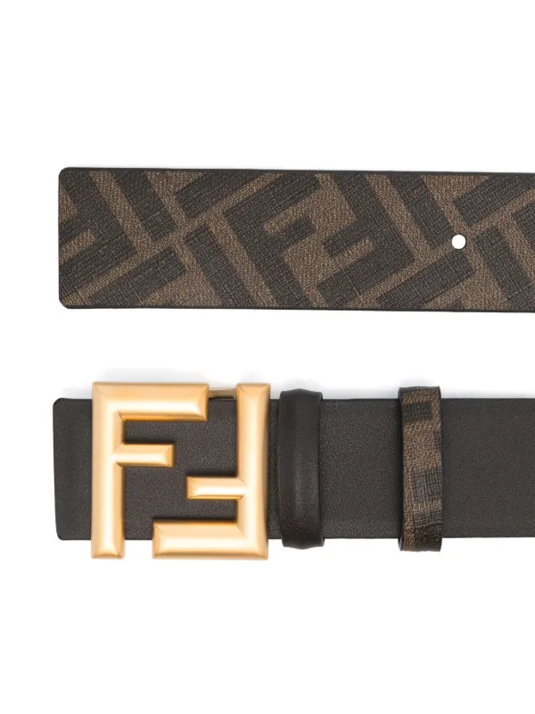 FENDI FF Rounded Belt Brown FARFETCH IE