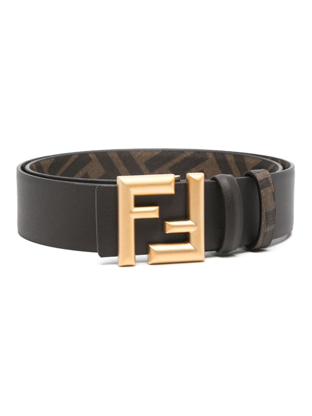 FENDI FF Rounded belt - Brown