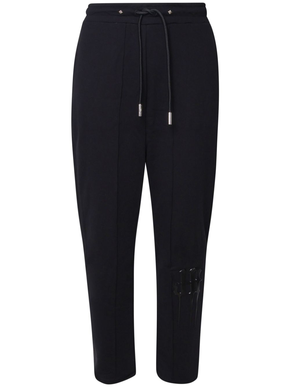 John Richmond logo-appliqué trousers - Black