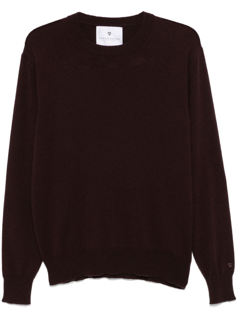 Shop Seven Gauge Cashmere Crew-neck Sweater In Braun