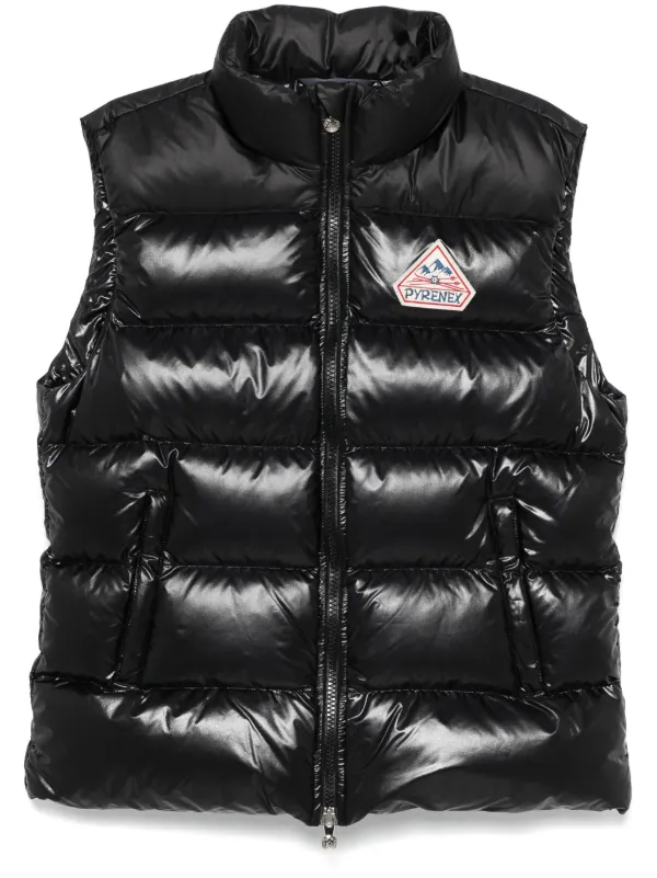 Pyrenex Down Vest ブラック サイズS タグ、スペアボタン付き Pyrenex