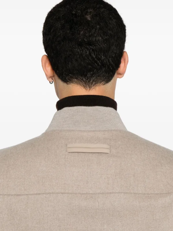 Zegna Oasi Cashmere Bomber Jacket | Neutrals | FARFETCH