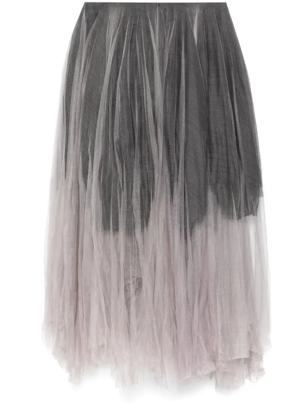 Marc Le Bihan Jupe En Tulle à Coupe Longue Gris FARFETCH FR