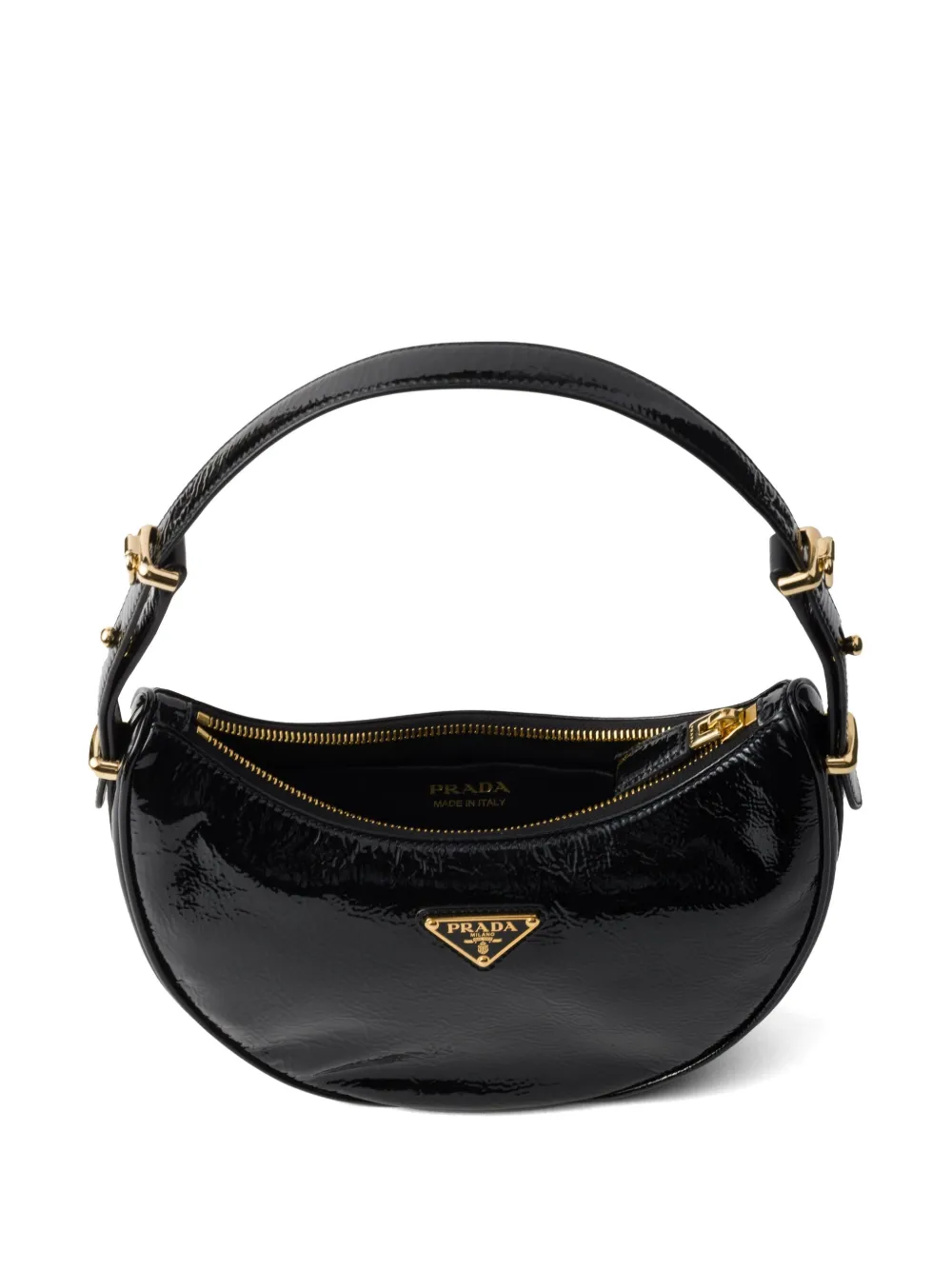 Prada Arqué schoudertas Zwart