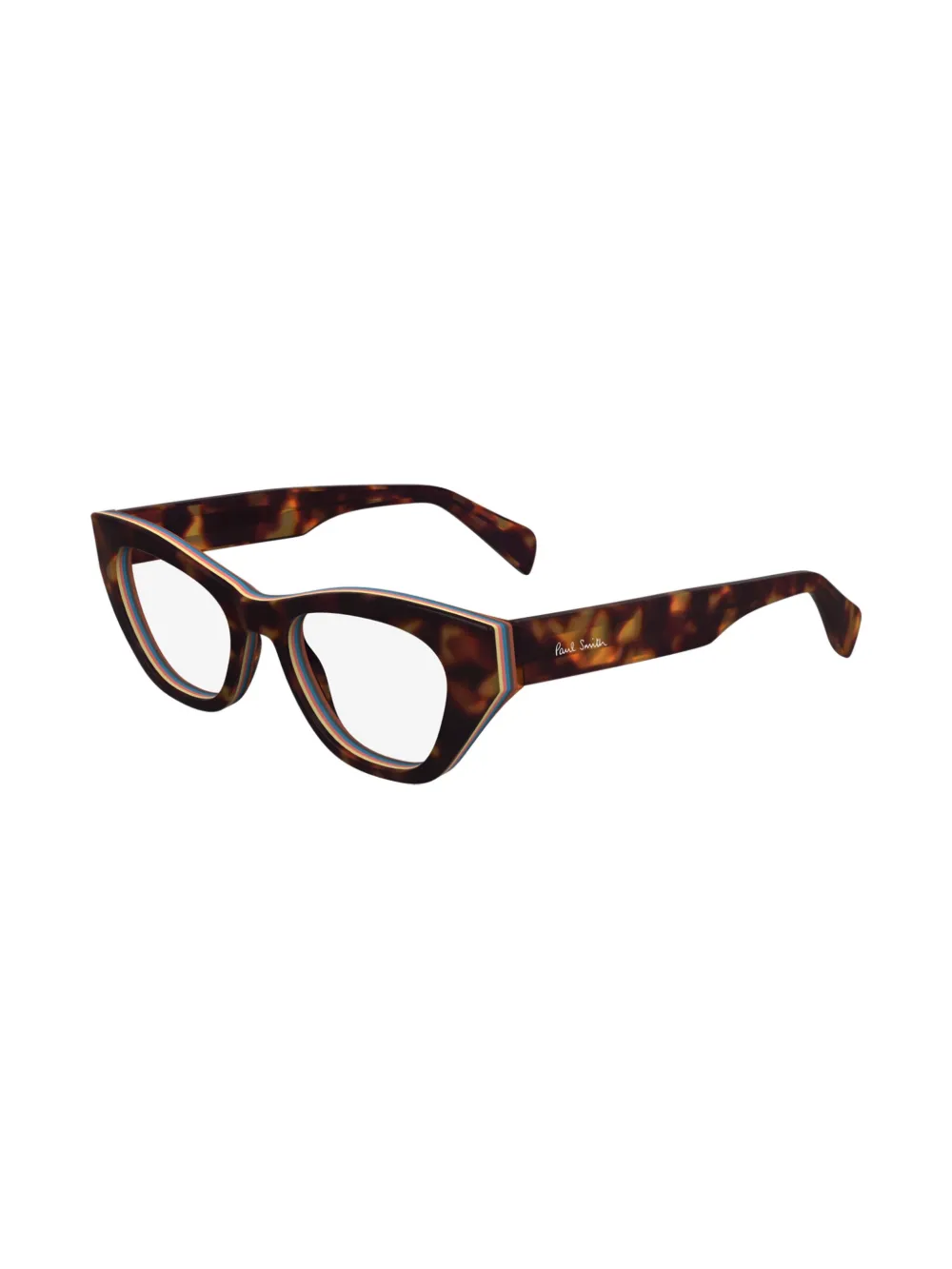 Paul Smith Bril met geometrisch montuur Bruin