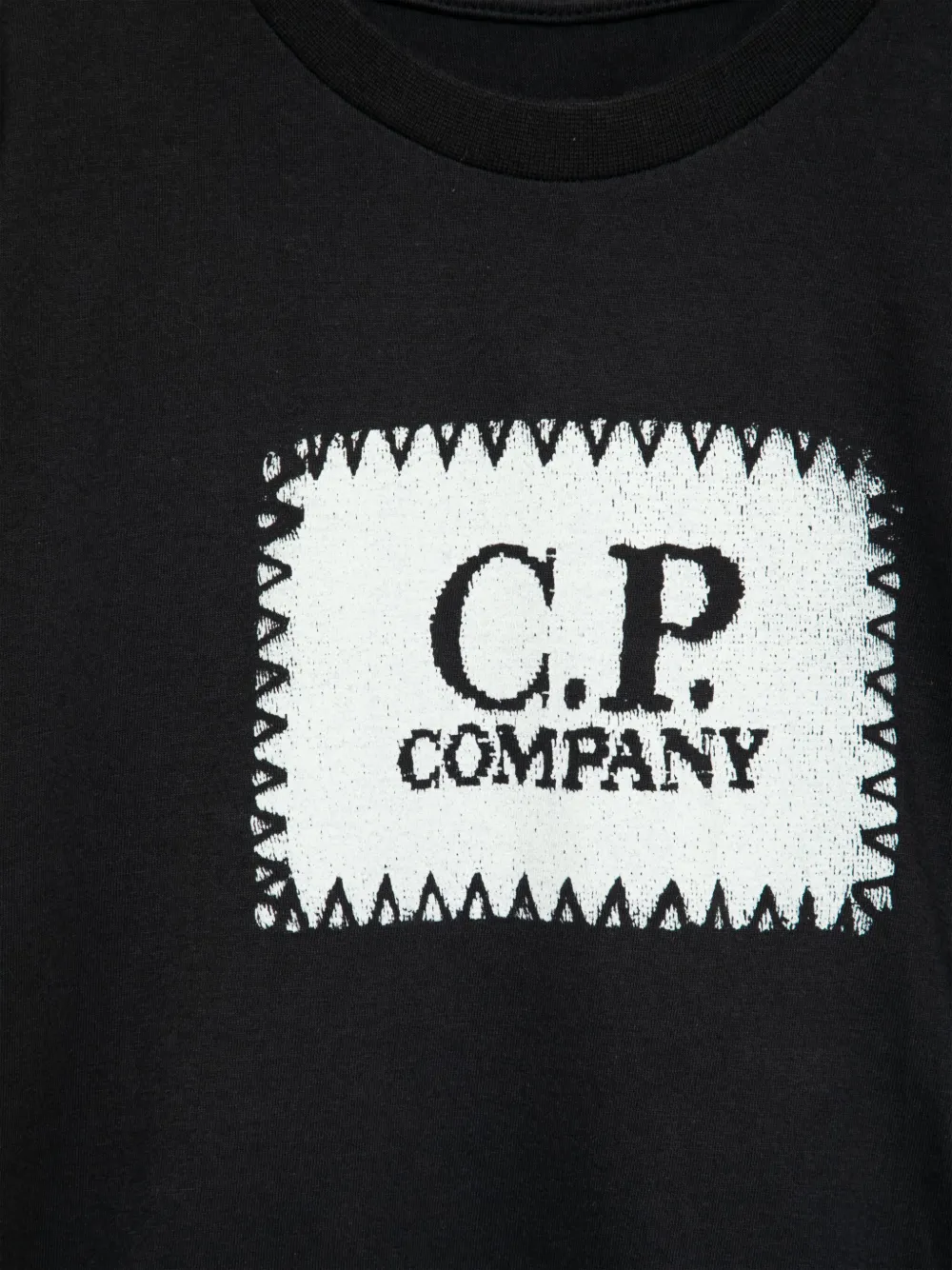 C.P. Company Kids T-shirt met logoprint en korte mouwen Blauw