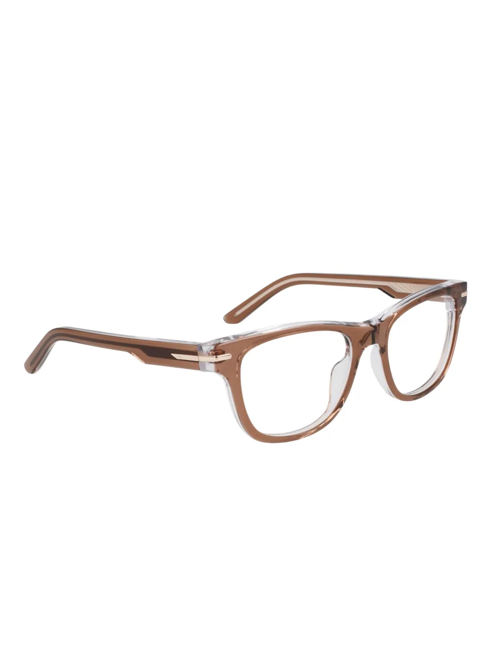 Nike Bril met rechthoekig montuur Bruin