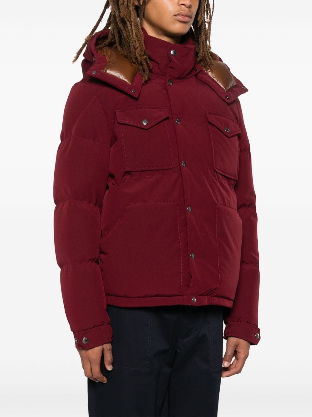 Shop Moncler Fornas Puffer Jacket In Red