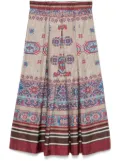 Pierre-Louis Mascia Cialda midi skirt - Brown