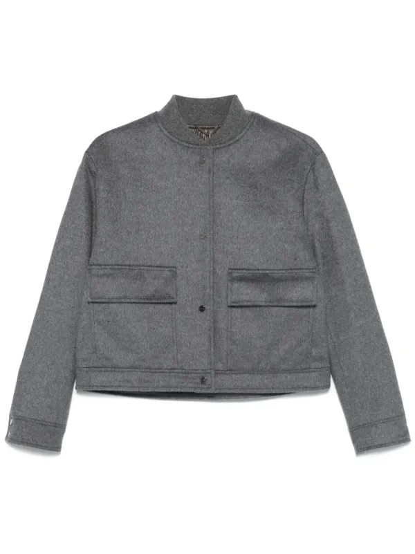 Herno Wool Bomber Jacket Grey FARFETCH PH