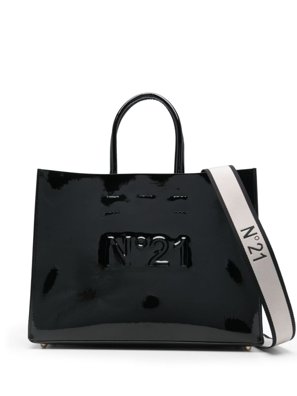 Nº21 logo-embossed tote bag