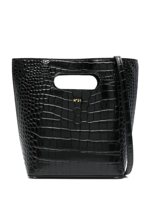 Nº21 crocodile-embossed Tote Bag Black FARFETCH PH