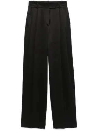 パンツ GIORGIO ARMANI TAILORED PURE SILK TROUSERS Giorgio Armani Silk Tailored Trousers | Black | FARFETCH