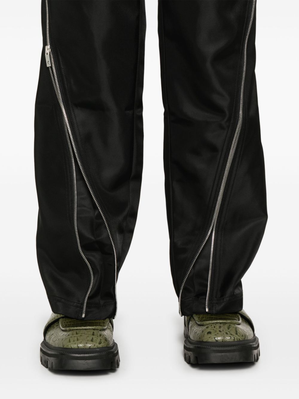 Shop Represent Zip-panels Trousers In Black