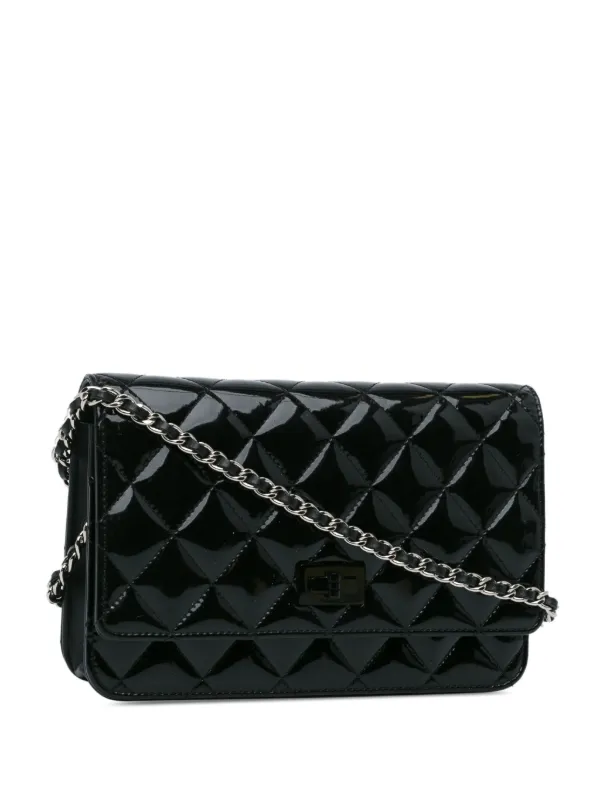 Chanel black quilted crossbody best sale