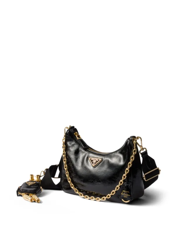 Prada Re-Edition 2005 Shoulder Bag | Black | FARFETCH PL