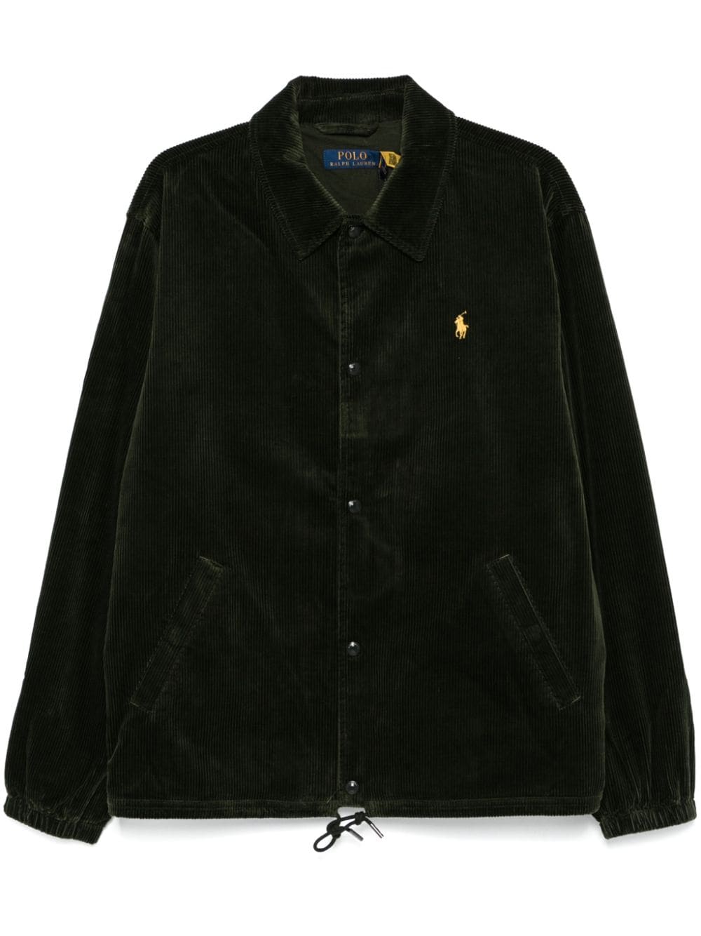 Shop Polo Ralph Lauren Corduroy Coach's Jacket In Grün