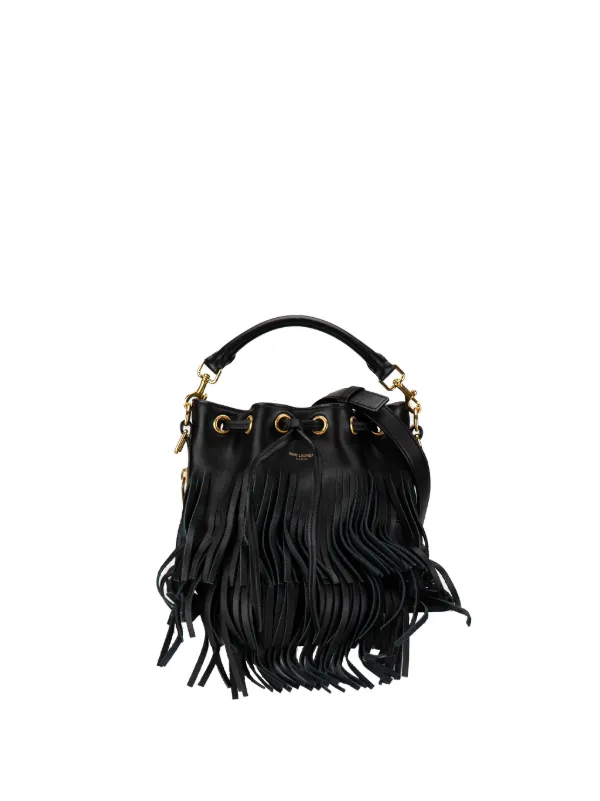 Ysl fringe bucket bag sale