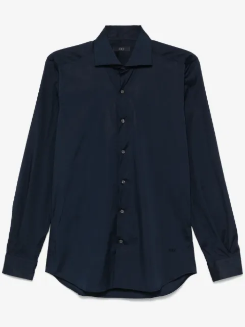 Fay cutaway-collar shirt