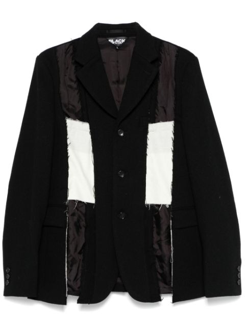 Black Comme Des Garcons deconstructed blazer Men