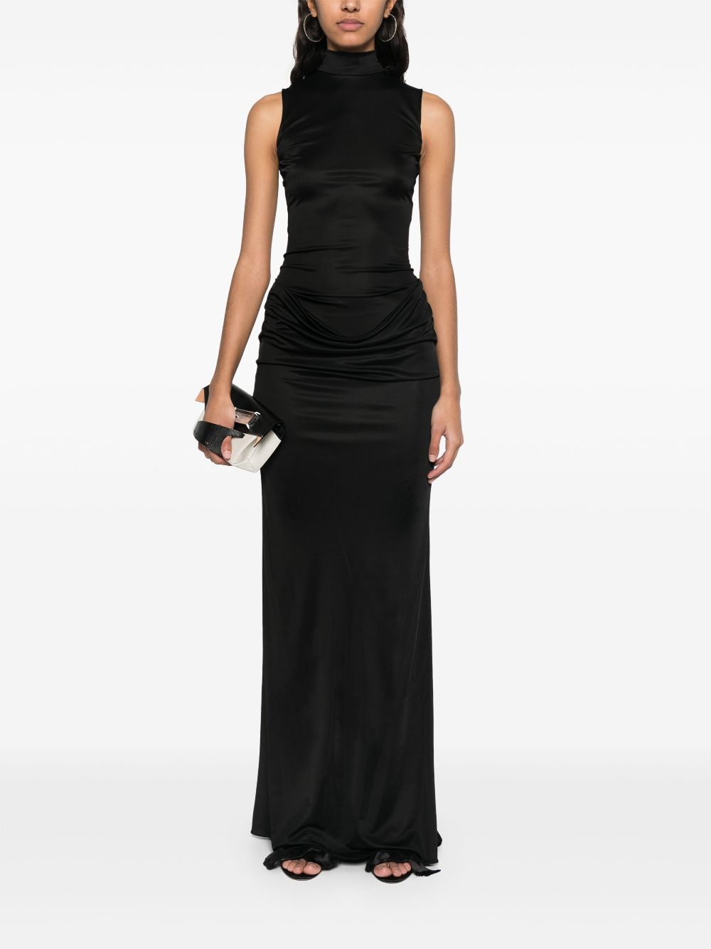 Burc Akyol Caryatid gown - Black