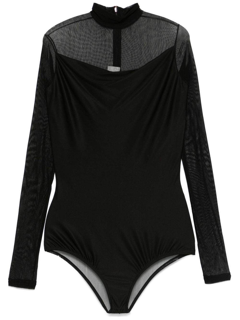 Burc Akyol layered bodysuit – Black