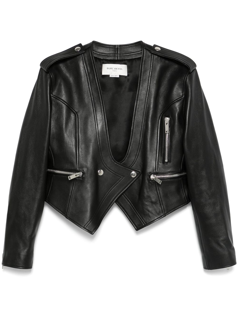 leather biker jacket