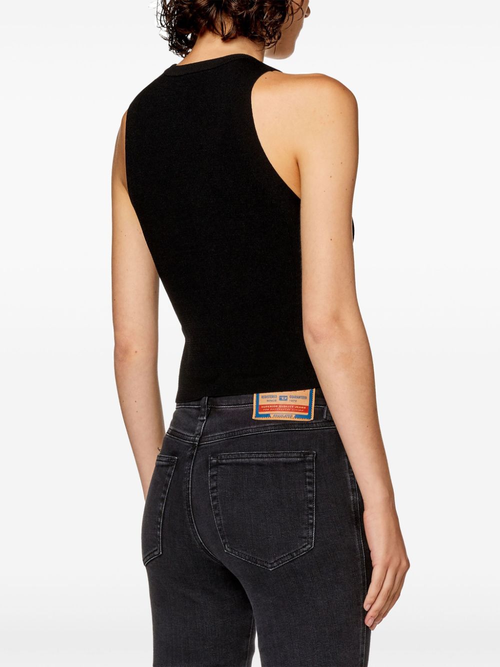 Shop Diesel M-onerva Tank Top In Black