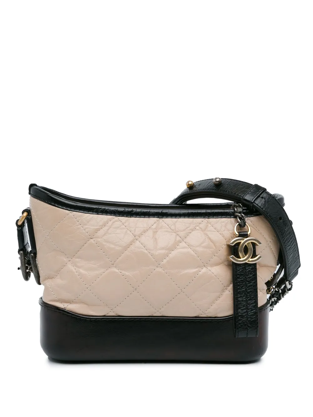 CHANEL Pre Owned 2018 Small Aged Calfskin Gabrielle Hobo Crossbody Bag Brown FARFETCH IE