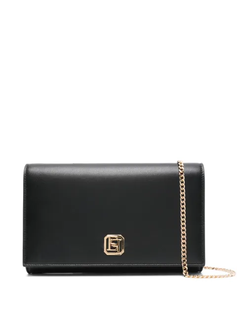Elisabetta Franchi bolsa de mano con cierre giratorio y logo