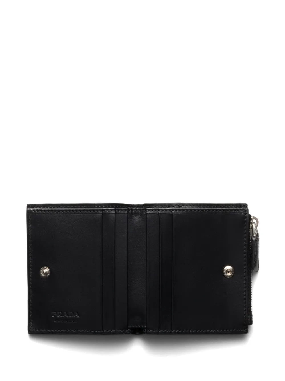 Prada Leren portemonnee Zwart
