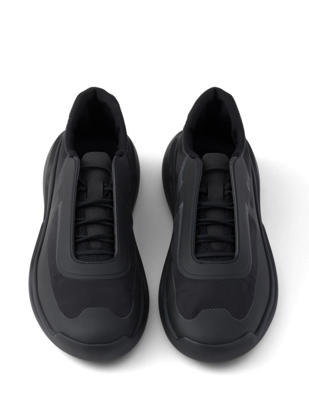 Prada America's Cup sneakers Zwart