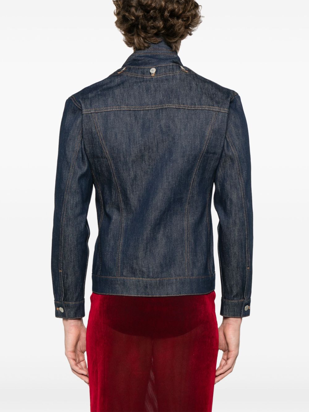 BURC AKYOL OPEN HEART DENIM JACKET