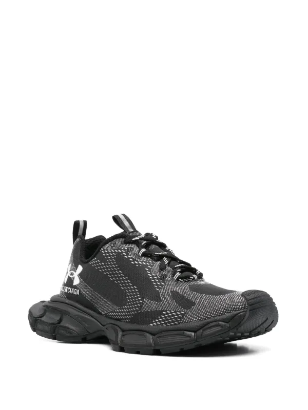 靴 Balenciaga 3xl BALENCIAGA 3XL Distressed Mesh and Rubber Sneakers for Men