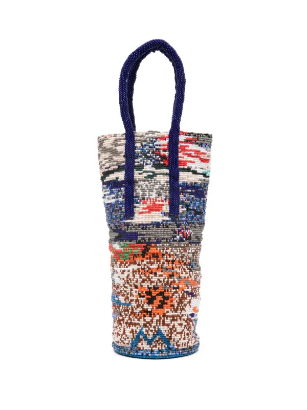 Cordera Beaded Tote Bag Blue FARFETCH IE