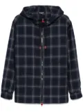 Kiton check-pattern jacket - Blue