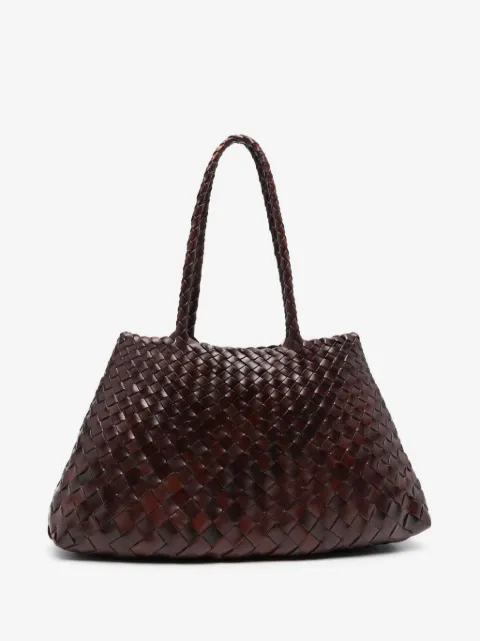 DRAGON DIFFUSION Santa Croce woven-leather tote bag