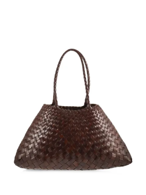 DRAGON DIFFUSION Santa Croce woven-leather tote bag