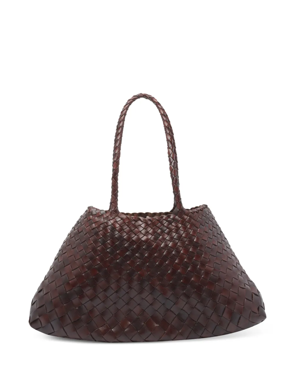 DRAGON DIFFUSION Santa Croce geweven leren shopper Bruin