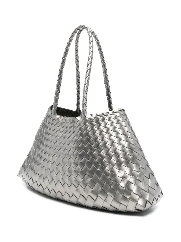 DRAGON DIFFUSION Large Santa Croce Tote Bag | Silver | FARFETCH