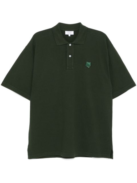 Maison Kitsune Bold Fox head patch comfort polo shirt Men