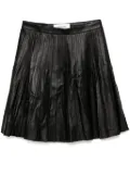 Yves Salomon pleated mini skirt - Black