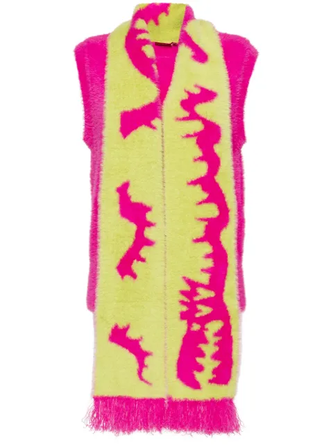 Charles Jeffrey Loverboy fluffy scarf vest