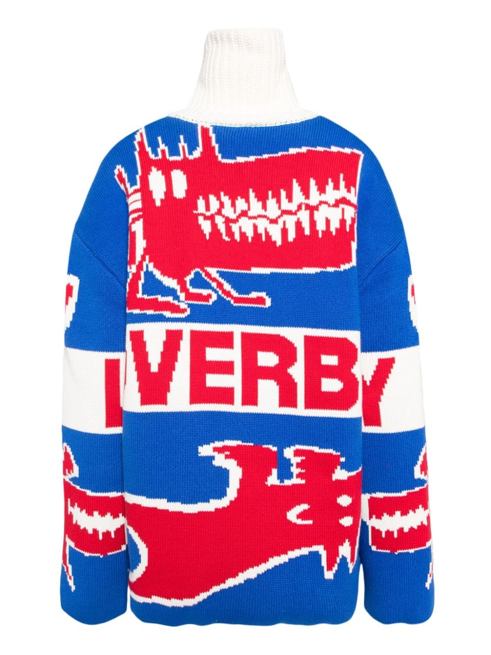 Charles Jeffrey Loverboy Gebreid donsjack - Blauw