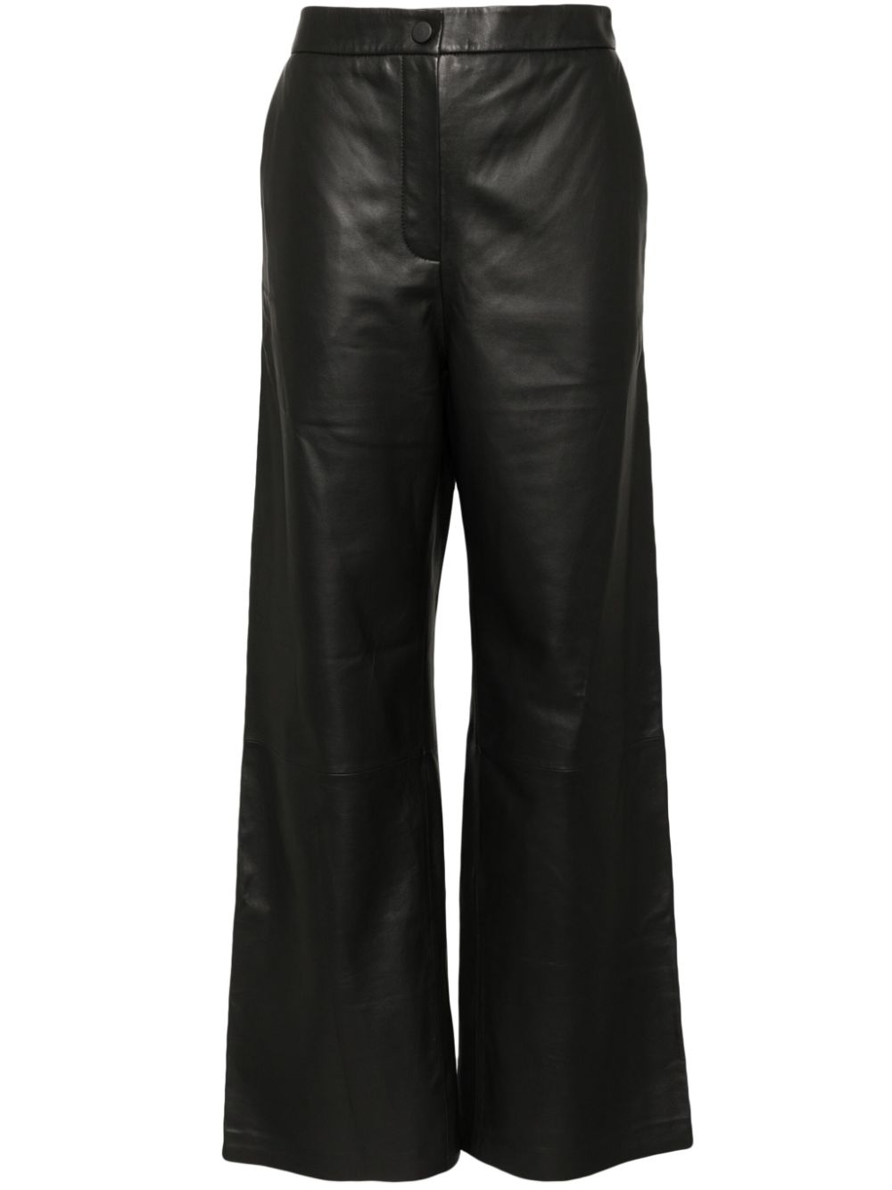 Yves Salomon straight-leg trousers - Black