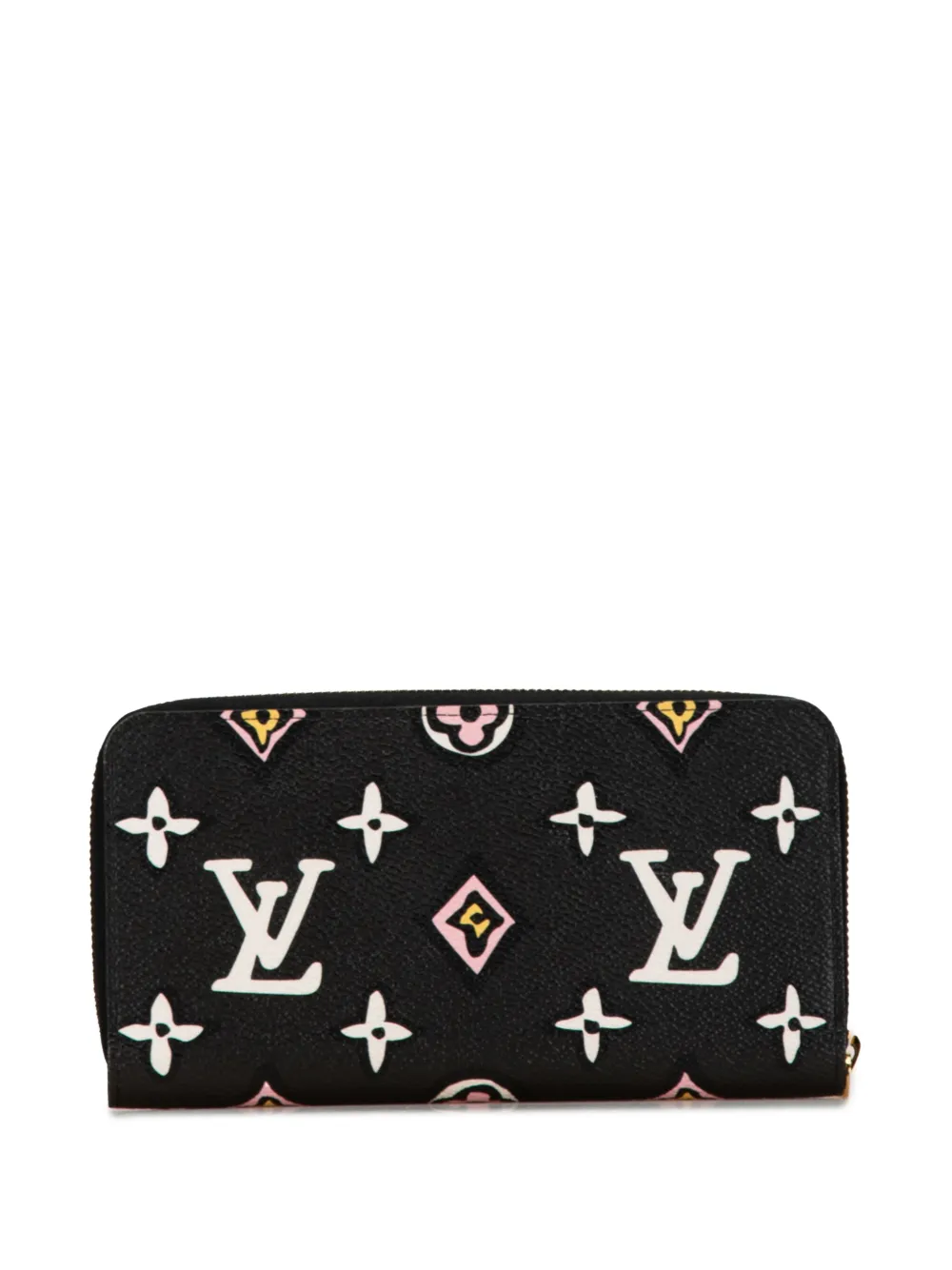 Louis Vuitton Pre-Owned 2021-2024 Monogram Giant Wild At Heart Zippy Wallet long wallets - Zwart