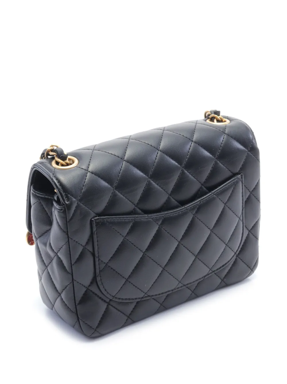 CHANEL Pre-Owned 2020s kleine Classic Flap schoudertas - Zwart